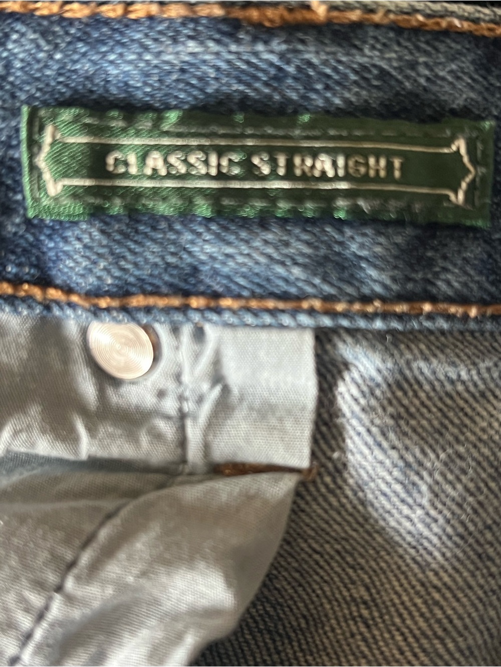 Lauren Jeans Co. Ralph Lauren LRL Womens Size14 Blue Classic Straight Stretch - Picture 9 of 15